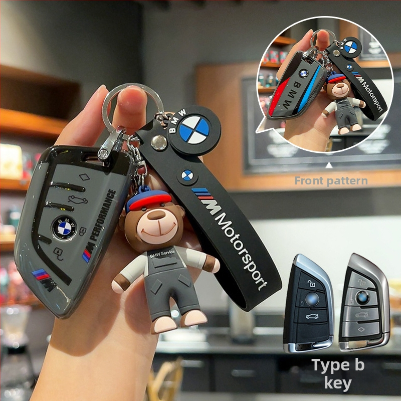 BMW TPU obal na kľúč, jednoduchý štýl, kompatibilný s radami 1/2/3/5 a X1/X3/X5, i3