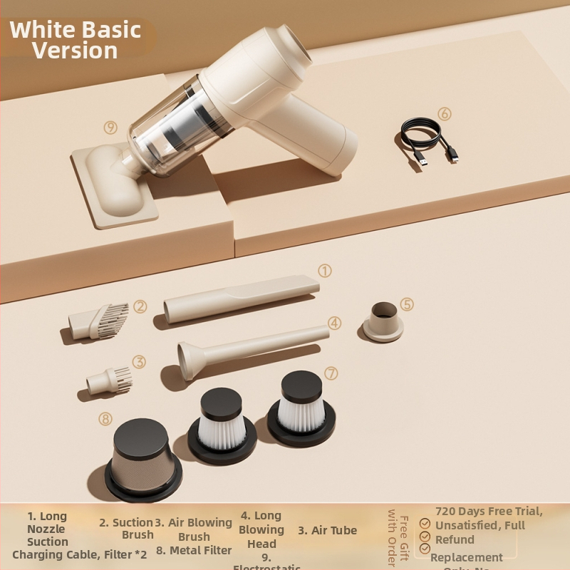 Φορητός ασύρματος χειρολαβικός σκουπιστήρας για γάτες, αναρρόφηση 20000 Pa, ισχύς 90 W, επαναφορτιζόμενο, πλενόμενος κάδος σκόνης