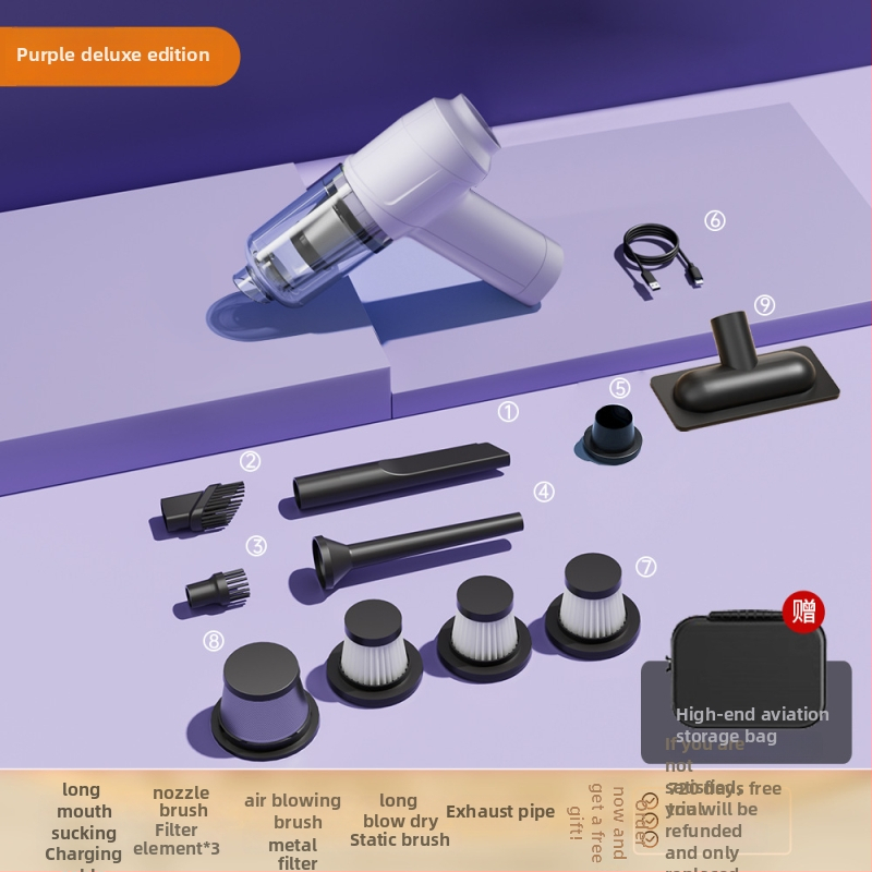 Φορητός ασύρματος χειρολαβικός σκουπιστήρας για γάτες, αναρρόφηση 20000 Pa, ισχύς 90 W, επαναφορτιζόμενο, πλενόμενος κάδος σκόνης