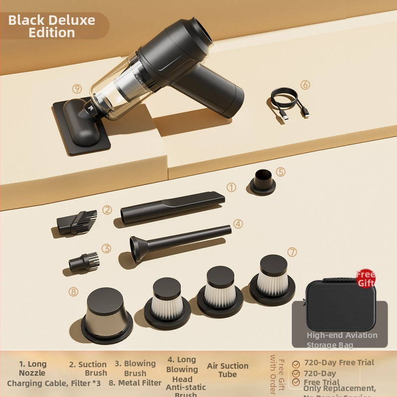 Φορητός ασύρματος χειρολαβικός σκουπιστήρας για γάτες, αναρρόφηση 20000 Pa, ισχύς 90 W, επαναφορτιζόμενο, πλενόμενος κάδος σκόνης