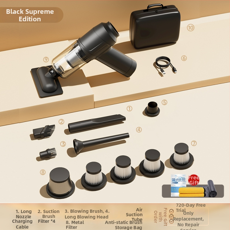 Φορητός ασύρματος χειρολαβικός σκουπιστήρας για γάτες, αναρρόφηση 20000 Pa, ισχύς 90 W, επαναφορτιζόμενο, πλενόμενος κάδος σκόνης