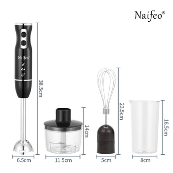 Ručni električni mikser za pripremu dječje hrane i mljevenje mesa, 2 brzine, kapaciteta do 1 L, 4 oštrice, plastična posuda, poluautomatsko upravljanje