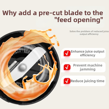 Apixintl Anben originálny odšťavovač pre domácnosť – multifunkčný, plne automatický, 200W, 1,2 l, 80 ot./min, s nožom na krájanie