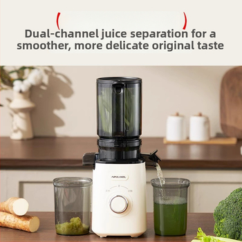 Apixintl Anben originálny odšťavovač pre domácnosť – multifunkčný, plne automatický, 200W, 1,2 l, 80 ot./min, s nožom na krájanie
