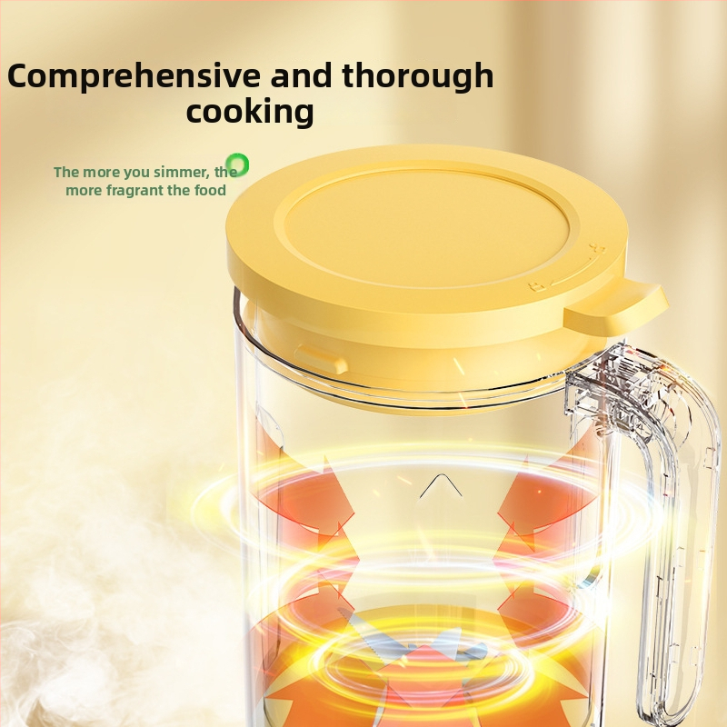 Vysokorýchlostný kuchynský mixér s rozbíjaním buniek, izolované ohrev, dotykové ovládanie, objem 0,6–0,8 l, tichý chod