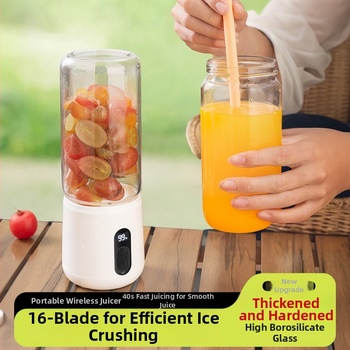 Prijenosni sokovnik i blender s bežičnim punjenjem, čaša za sok, električni kuhinjski uređaj