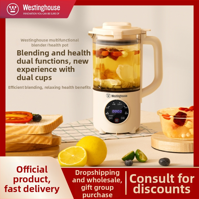 Westinghouse Mini mixér na sójové mlieko a kuchynský procesor, plne automatický, bez umývania a filtrácie, funkcia udržiavania tepla, model WFB-A629; kapacita do 0,6 l; mechanické ovládanie; pre 1–3 osôb