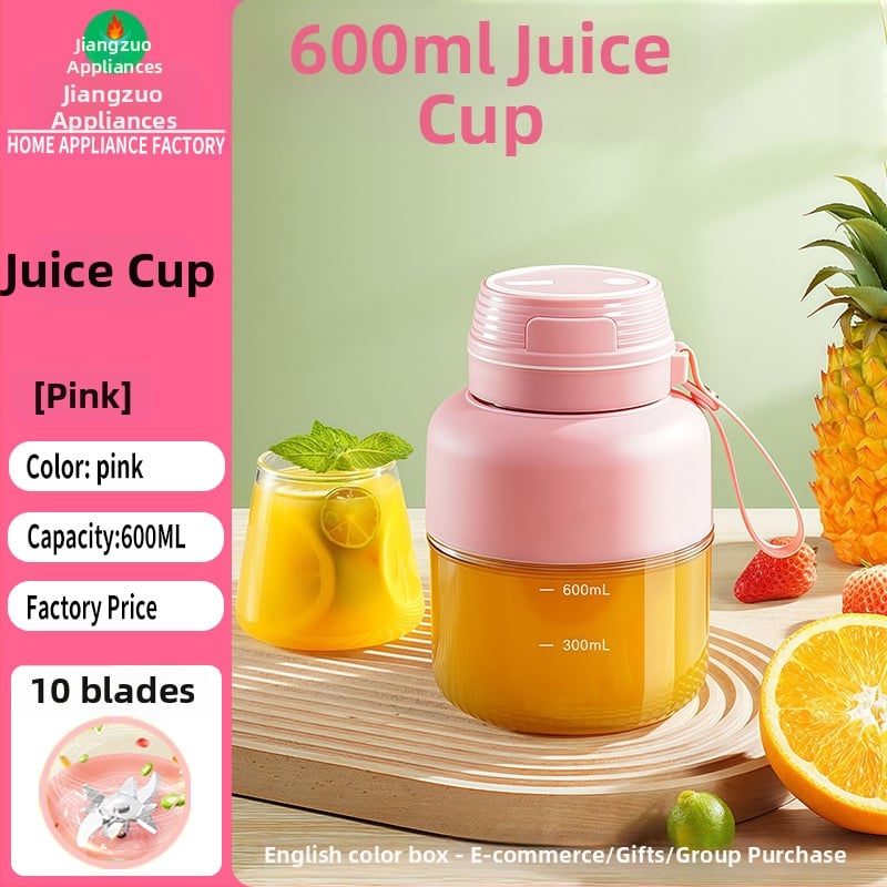 Prijenosni sokovnik za voće i povrće, 400 ml kapacitet, 15 W, 12 000 rpm, ugrađena baterija