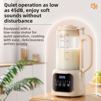 Μηχανή Παραγωγής Σόγιας με Αυτόματο Καθαρισμό, Χωρητικότητα 1,6–2,0 L, Ισχύς 800 W, Θέρμανση από κάτω, Πολυλειτουργική (Πάστα Ρυζιού, Πέντε Δημητριακά, Χυμός Καλαμποκιού)