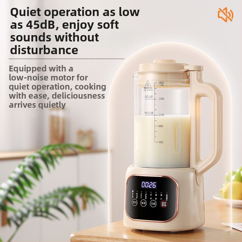 Μηχανή Παραγωγής Σόγιας με Αυτόματο Καθαρισμό, Χωρητικότητα 1,6–2,0 L, Ισχύς 800 W, Θέρμανση από κάτω, Πολυλειτουργική (Πάστα Ρυζιού, Πέντε Δημητριακά, Χυμός Καλαμποκιού)