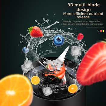 Prenosný odšťavovač s USB bezdrôtovým nabíjaním, 75W, 18000 rpm, 400 ml, vstavaná batéria, 5 a viac nožov
