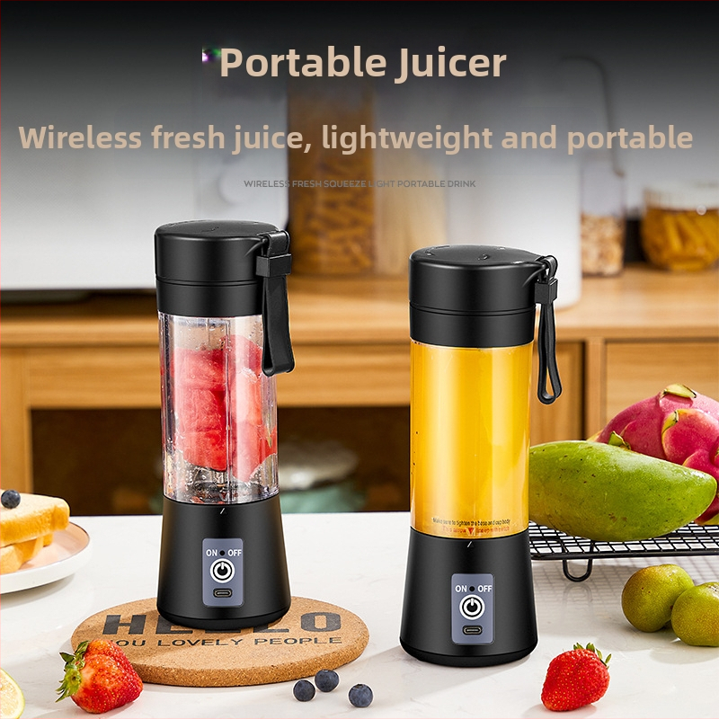 Prenosný odšťavovač s USB bezdrôtovým nabíjaním, 75W, 18000 rpm, 400 ml, vstavaná batéria, 5 a viac nožov