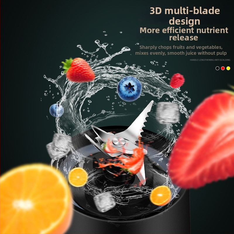 Prenosný odšťavovač s USB bezdrôtovým nabíjaním, 75W, 18000 rpm, 400 ml, vstavaná batéria, 5 a viac nožov