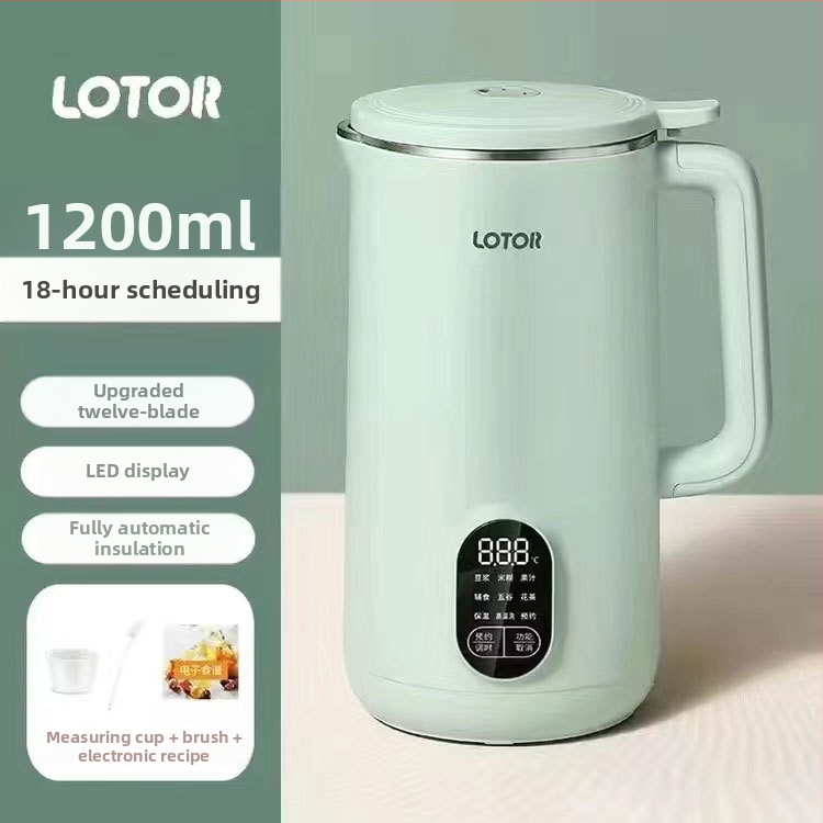 Domácka šójová mliekárska jednotka Little Raccoon DJJ pre domáce použitie, 220V, kapacita do 10 l, pre 2–3 osoby, funkcia prednastavenia, energetická trieda 1