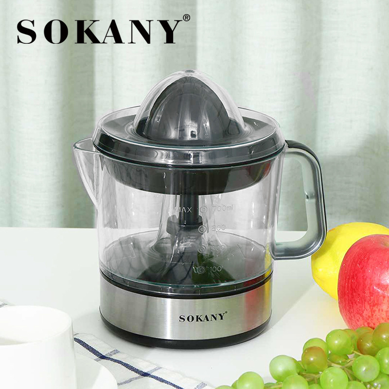 Sokovnik s vertikalnim vijčanim osovinom, 18000 rpm, 220V, kružni otvor za hranjenje, 601–800 ml po korištenju