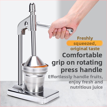Ručni sokovnik; 304 nehrđajući čelik + aluminijska legura; bez električne energije; moderni minimalistički dizajn