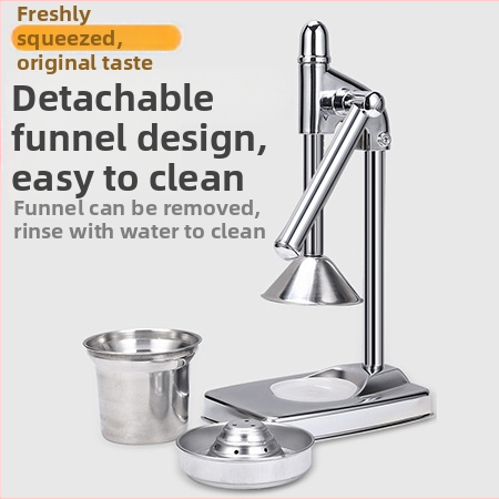 Ručni sokovnik; 304 nehrđajući čelik + aluminijska legura; bez električne energije; moderni minimalistički dizajn