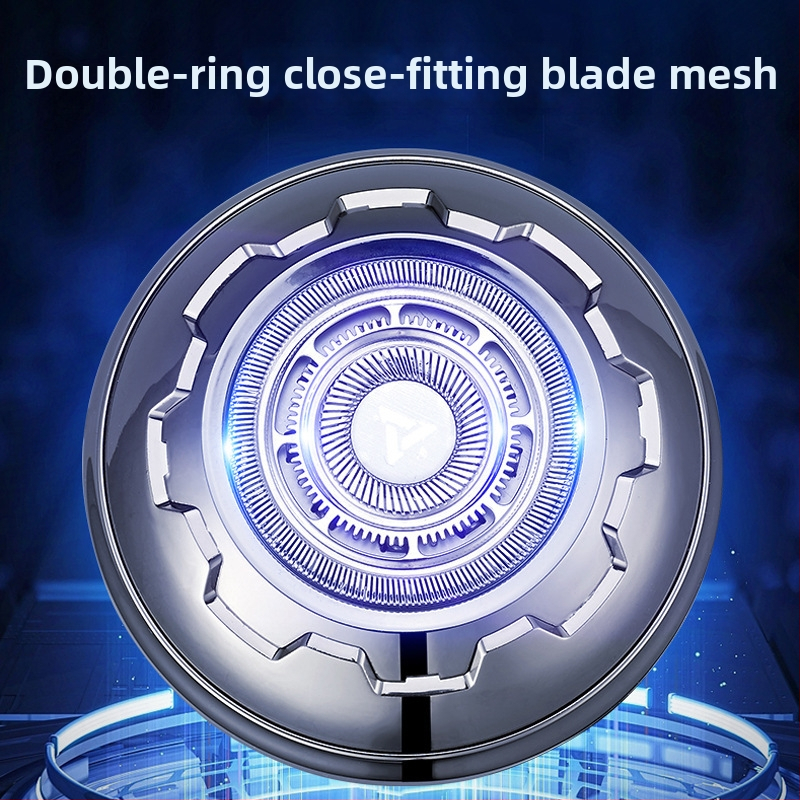 Električni podrezivač za golu glavu s rotacijskom oštricom od nehrđajućeg čelika, ugrađena baterija 500-800 mAh, trajanje 3-6 sati, način punjenja, čišćenje cijelog tijela