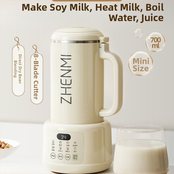 Zhenmi ZMPB-308 Sójové mlieko stroj s technológiou rozbíjania stien, domáci automatický bez varenia, nízka hlučnosť, 1 l kapacita, automatické čistenie