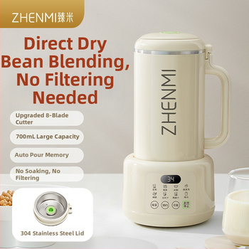Zhenmi ZMPB-308 Sójové mlieko stroj s technológiou rozbíjania stien, domáci automatický bez varenia, nízka hlučnosť, 1 l kapacita, automatické čistenie