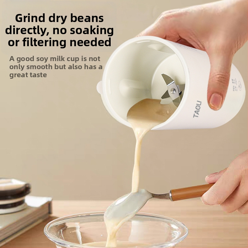 Prenosné zariadenie na sójové mlieko a detskú výživu, 300 ml – Model 301, Nerezové telo, mletie bez sitka, ohrev rámu, 300W