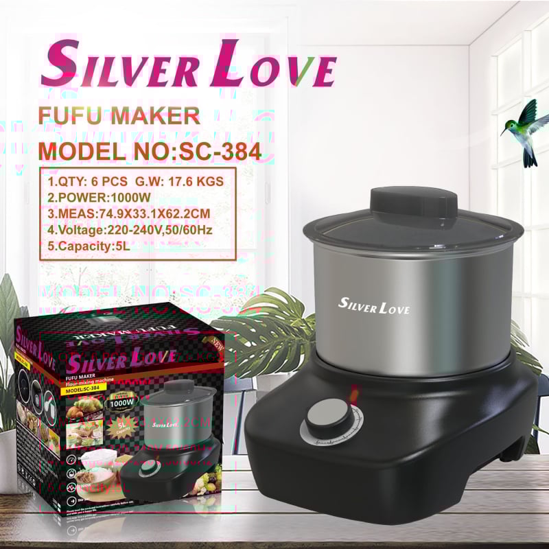 Миксер за тесто 3100W, мотор от чист мед, неръждаема купа, 4 лопатки, 3 скорости (10000–19999 RPM)