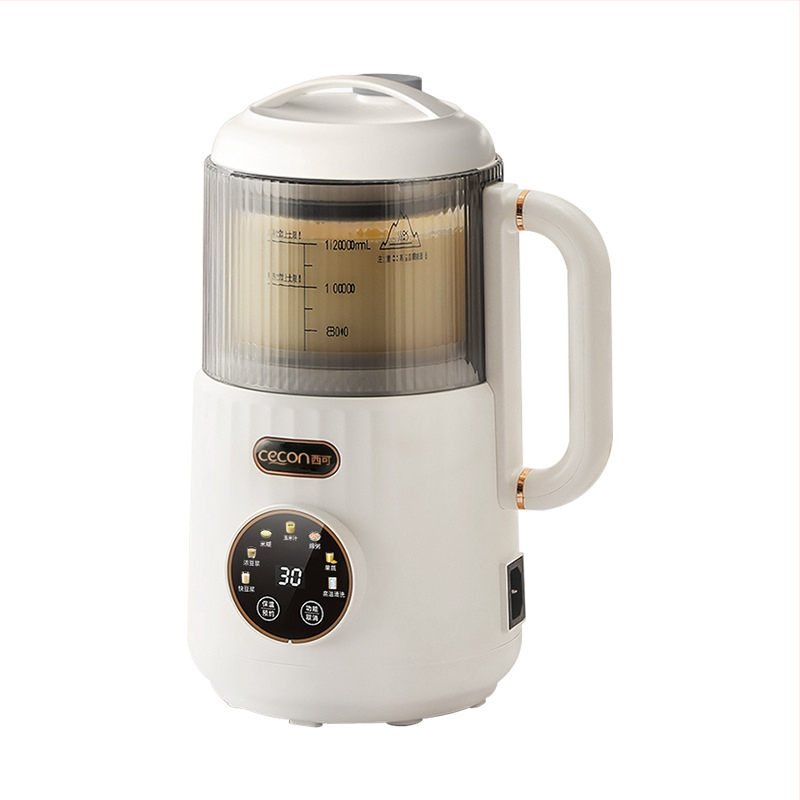 Stroj na sójové mlieko s vykurovaním spodnou doskou, automatické čistenie, 800 W, kapacita nad 1,2 l, vhodný pre 3–5 porci