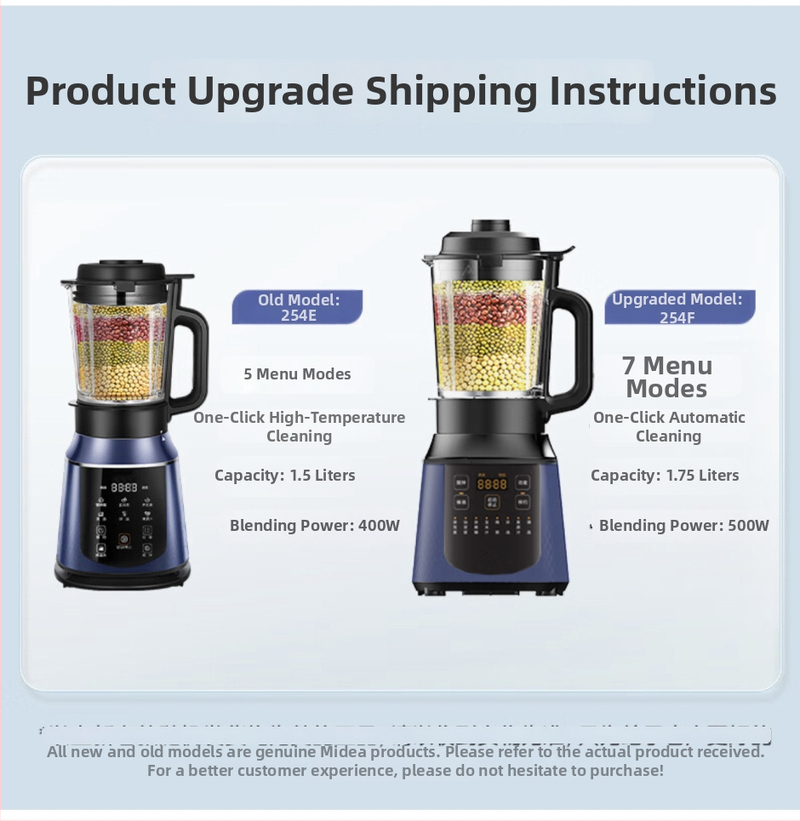 Viacúčelový kuchynský mixér na sójové mlieko, odšťavovač a kuchynský robot – pre 2–3 porcie, ručné ovládanie, izolácia, objem 1,2 l alebo viac, 3D rovnomerné zahrievanie