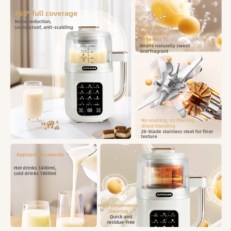 Domeng DMD5 stroj na sójové mlieko - plne automatický, bez varenia, objem 1,8 L, 710 W, 220 V