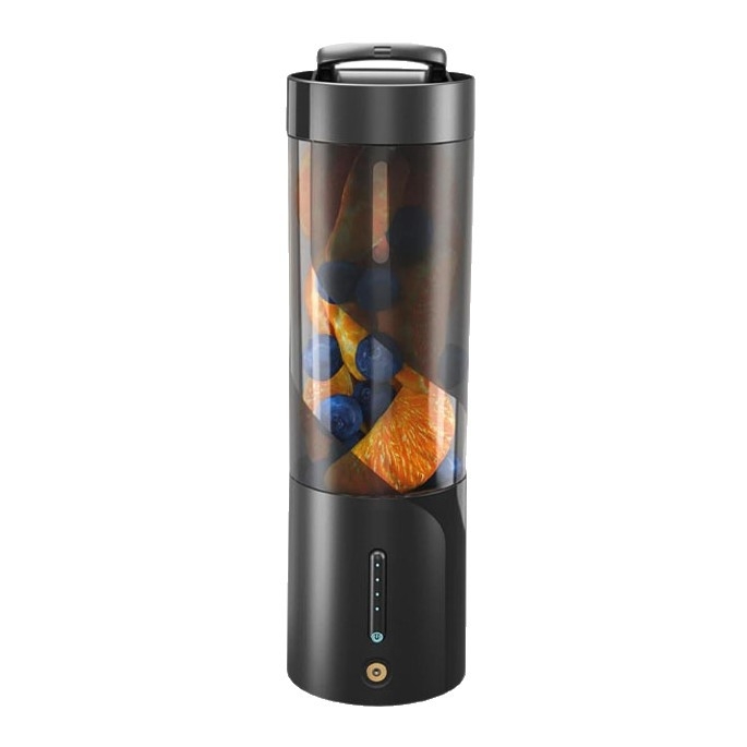 Prijenosni sokovnik, kapacitet 401–600 ml, snaga 150 W, brzina 20 001–22 000 rpm, ugrađena punjiva baterija, unutarnja posuda od PC prehrambene klase