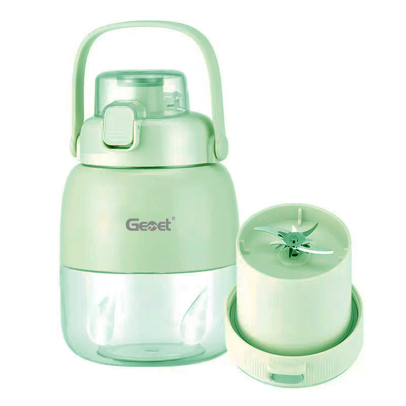 Gemet prijenosna mini čaša za sok, kapacitet 500 ml, dvostruki poklopac, do 20000 rpm, 5+ oštrica, ugrađena baterija, PC materijal za hranu