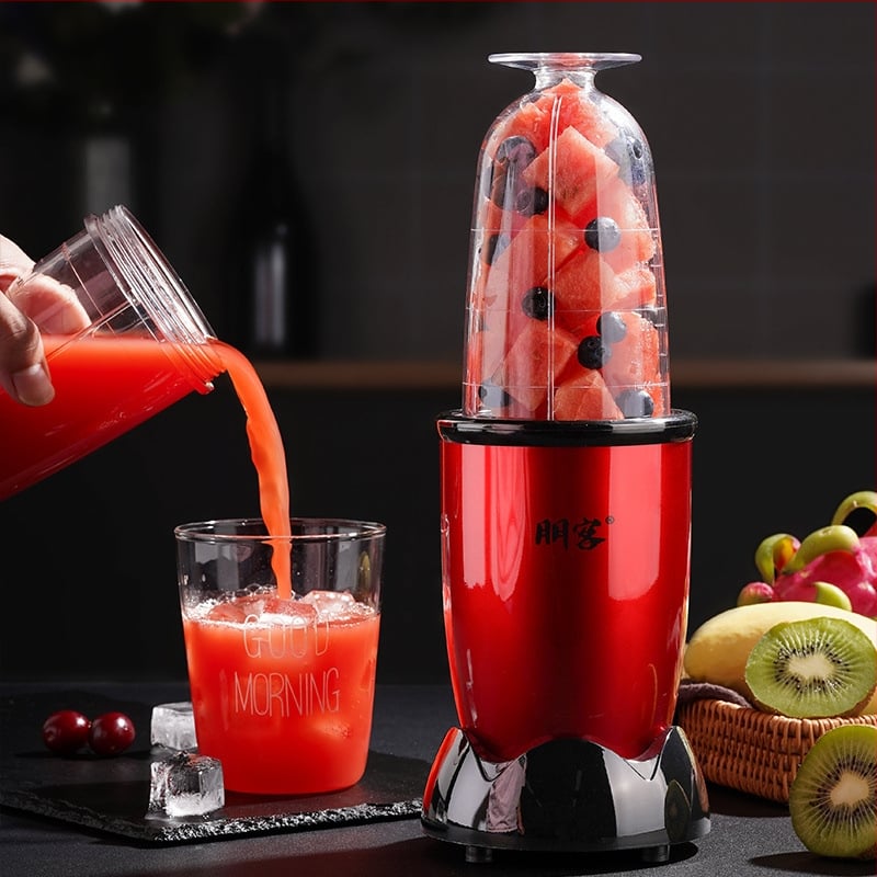 Kućni sokovnik, potpuno automatski, kompaktni prijenosni dizajn; 180W, 20000–22000 rpm, silikon unutarnja posuda, kapacitet 801–1000 ml, konični otvor za punjenje