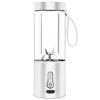 Prijenosna USB-punjiva odšťevivač u šalici — 150 W, brzina 20 001–22 000 rpm, kapacitet 401–600 ml, 5+ oštrica, tijelo od PC materijala za hranu