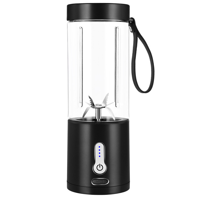 Prijenosna USB-punjiva odšťevivač u šalici — 150 W, brzina 20 001–22 000 rpm, kapacitet 401–600 ml, 5+ oštrica, tijelo od PC materijala za hranu