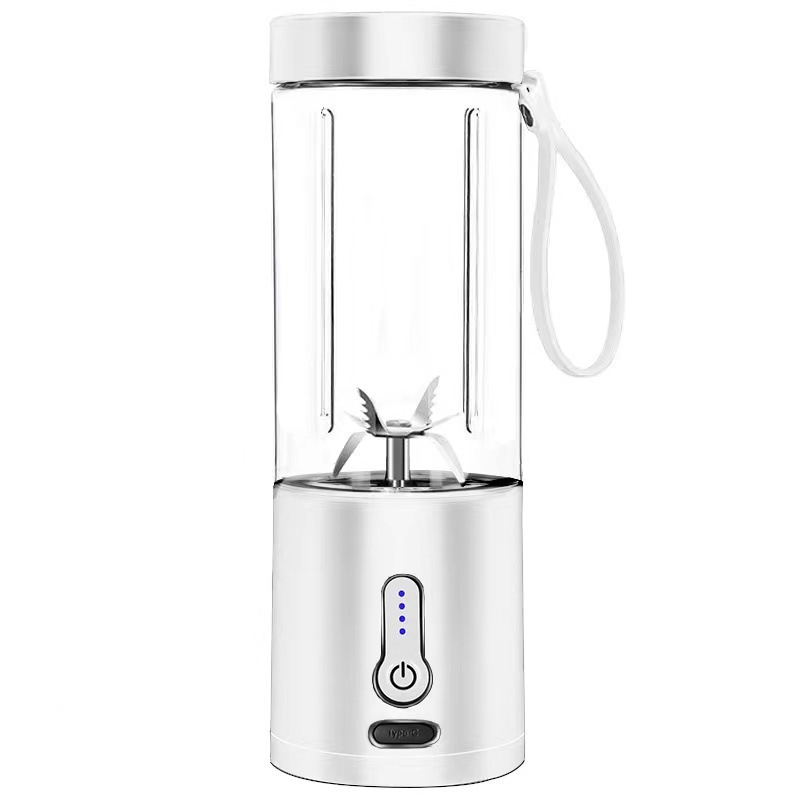 Prijenosna USB-punjiva odšťevivač u šalici — 150 W, brzina 20 001–22 000 rpm, kapacitet 401–600 ml, 5+ oštrica, tijelo od PC materijala za hranu