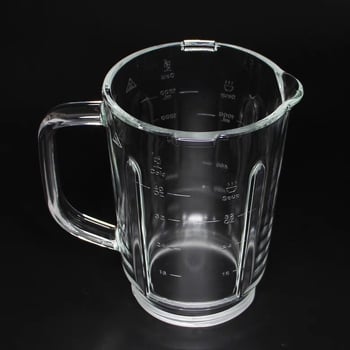 Blue Weidi Стъклена чаша за блендер от боросиликат, модел 1750ml; функции: хранителни добавки, смилане за разрушаване на клетъчните стени, бързо пюриране