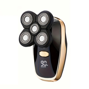 Električni brijač za golu glavu – Punjivi, vodootporan, oštrice od nehrđajućeg čelika, ugrađena baterija, trajanje baterije 3-6 sati