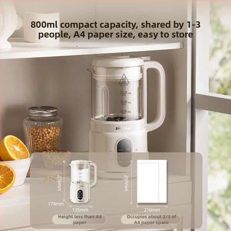 Μπλέντερ Bear PBJ-M04R3 για γάλα σόγιας, χαμηλός θόρυβος, 500W, 1L, 220V, αυτόματη καθαριότητα, έλεγχος αφής