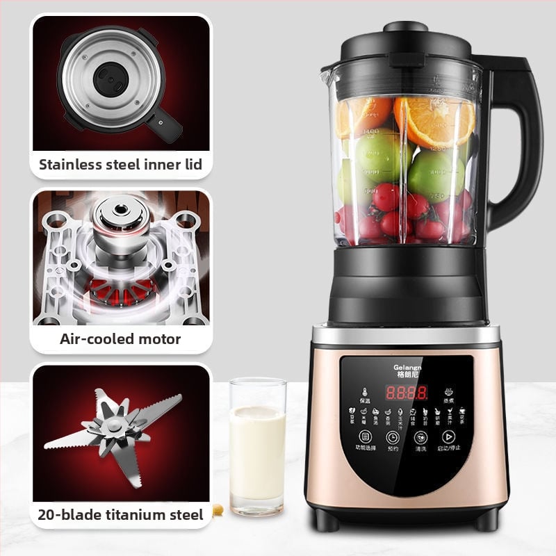 Мултифункционален домашен блендер за соево мляко и пресни сокове, напълно автоматичен, бутонно управление, обслужва 3 души, 3D равномерно нагряване
