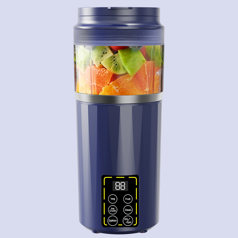 Prijenosni centrifugalni sokovnik s USB punjenjem, ugrađena baterija, kapacitet 401-600 ml, 5+ oštrica, plastično kućište