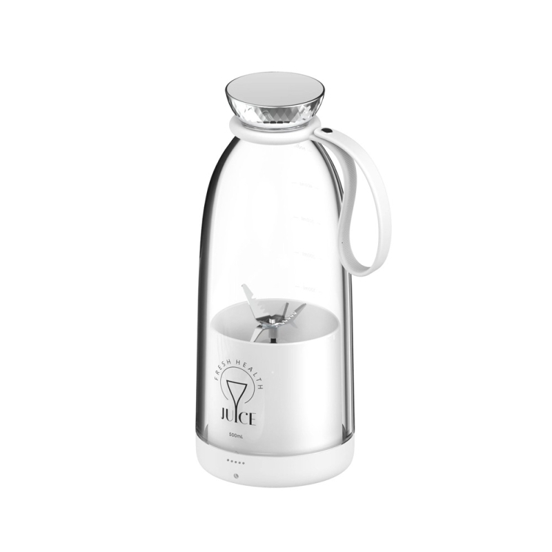 Električni prijenosni čaša za sok s ugrađenom baterijom, kapacitet 401–600 ml, snaga 200W, brzina 15001–18000 rpm, više od 5 oštrih oštrica
