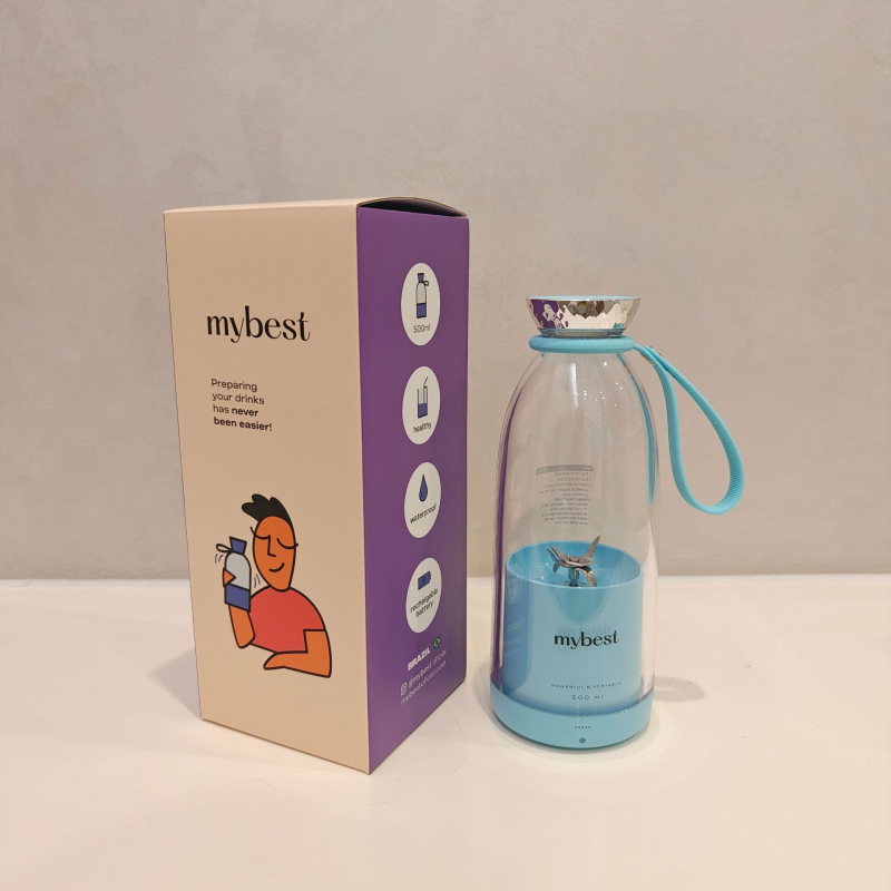 Električni prijenosni čaša za sok s ugrađenom baterijom, kapacitet 401–600 ml, snaga 200W, brzina 15001–18000 rpm, više od 5 oštrih oštrica