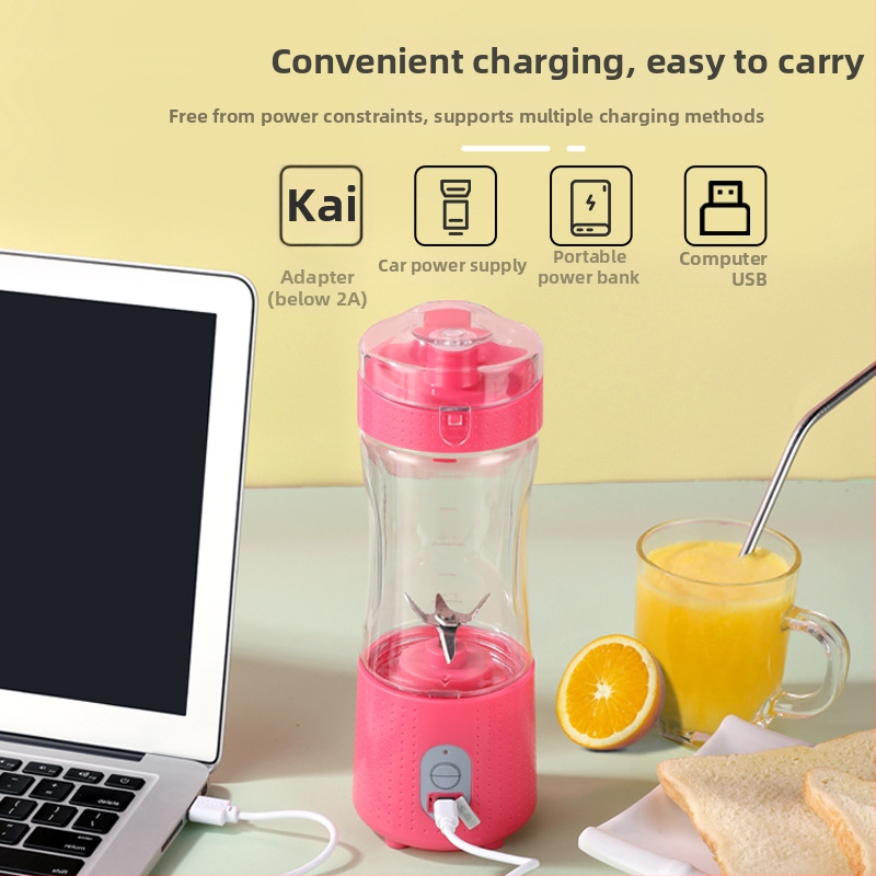 Prijenosna čaša za sok s ugrađenom baterijom, 150 W, kapaciteta do 400 ml, brzina do 22 000 rpm, unutarnji materijal PCTG