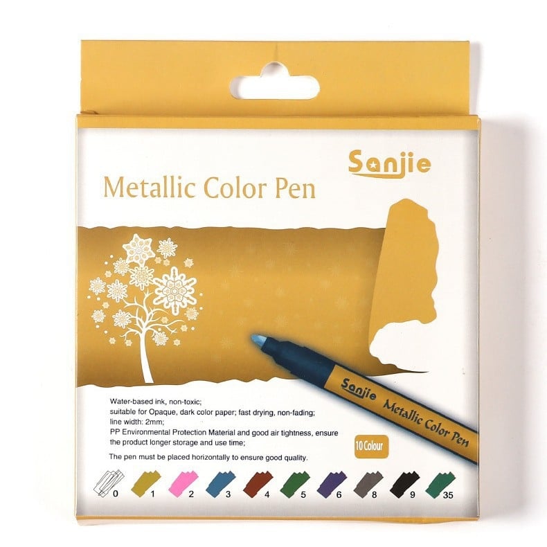 Sanjie μεταλλικός μαρκαδόρος με βάση το νερό για ζωγραφική και γκράφιτι