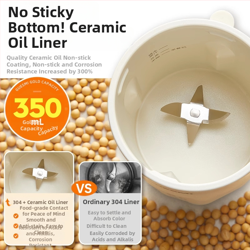 Šálka na priame pitie sójového mlieka – mini prenášateľný blender do domácnosti a kancelárie, plne automatický, 300–500W, 111–240V, kapacita pod 1 l