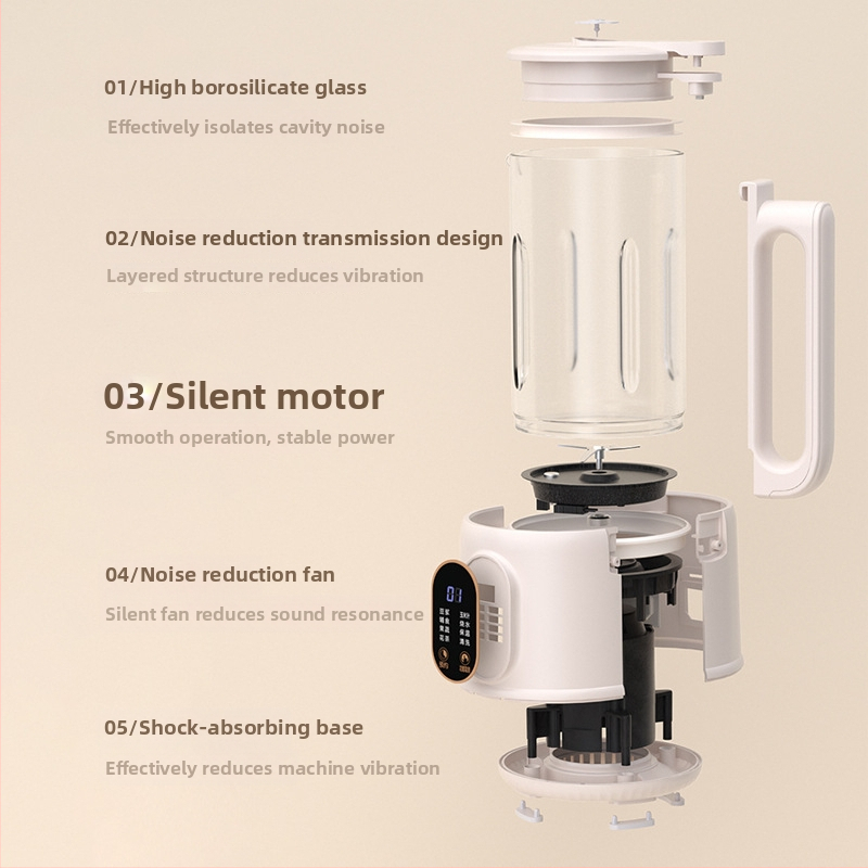 KC-8106 Машина за соево мляко и хранителни добавки, 750W, 1.2 л капацитет, управление с докосване, разрушаване на клетъчните стени без филтър