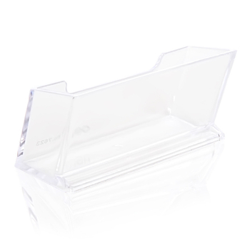 Deli 7623 Suport pentru Cărți de Vizită din Plastic, Capacitate Mare, Pentru Birou, Strat Unic, Ideal Cadou de Afaceri