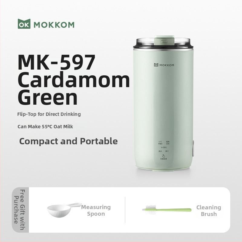 Moke MK-597 Stroj na sójové mlieko — nerezové telo, mletie bez sitka, ohrev rámu, 300 W, kapacita pod 1 l