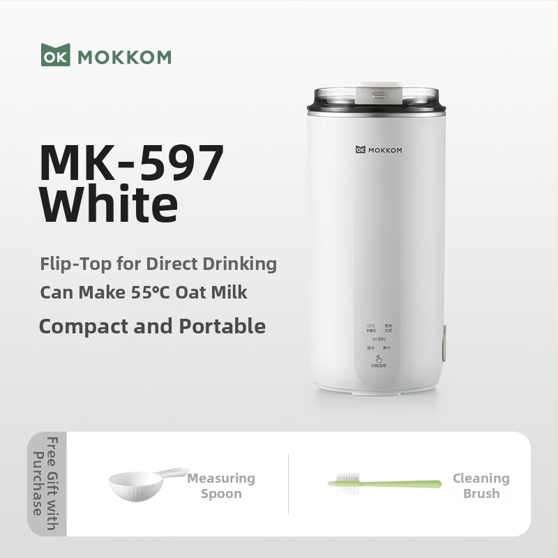 Moke MK-597 Stroj na sójové mlieko — nerezové telo, mletie bez sitka, ohrev rámu, 300 W, kapacita pod 1 l