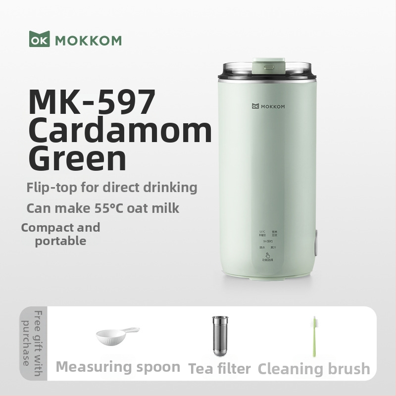 Moke MK-597 Stroj na sójové mlieko — nerezové telo, mletie bez sitka, ohrev rámu, 300 W, kapacita pod 1 l